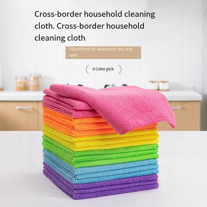 All-Purpose Microfiber Cleaning Cloths – Quick-Dry & Super Absorbent 4pcs