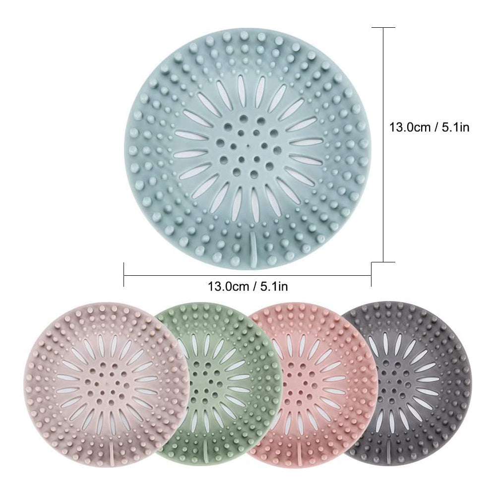 Durable Silicone Sink & Shower Hair Strainer – Modern Kitchen & Bathroom Filter - 8PCS
