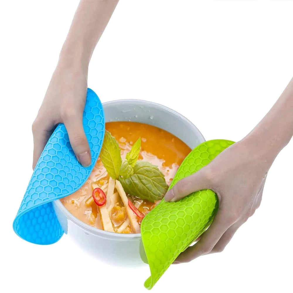 Silicone Tabletop Trivet Mats for Hot Pots & Pans - 4 PC's