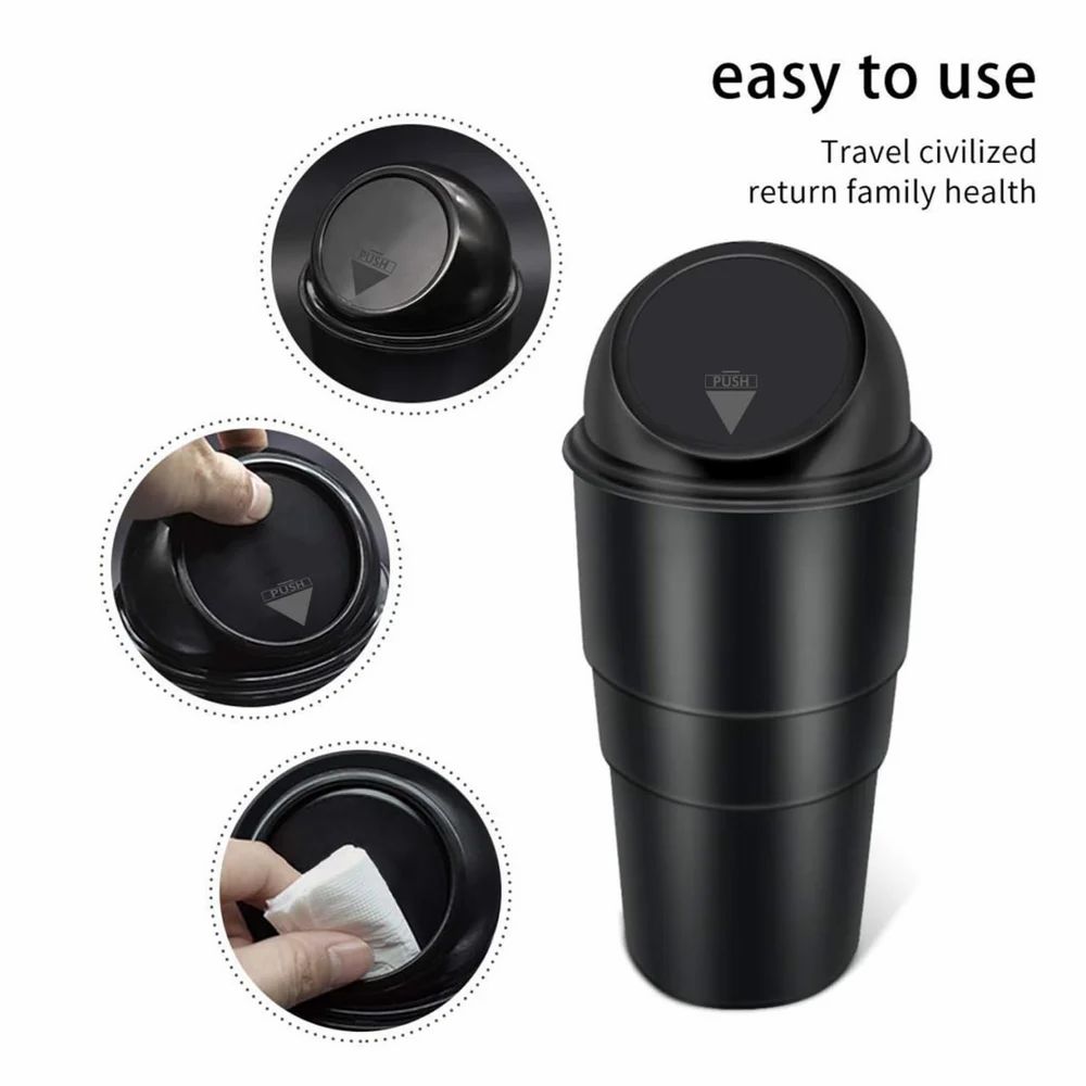 Mini Car Trash Can – Portable, Detachable & Easy to Clean