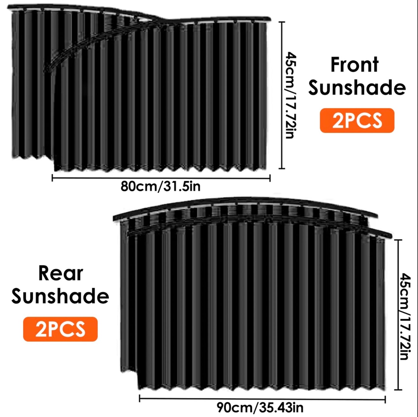 Magnetic Sunshade Curtain for Car Side Windows