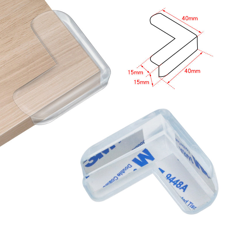 Protective Cushion Guards for Baby-Proofing Furniture Corners - 8 PCS