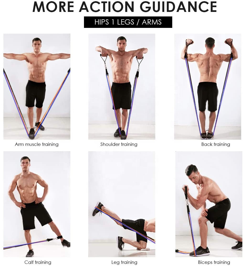 Stretchable Fitness Bands for Strength & Resistance Training