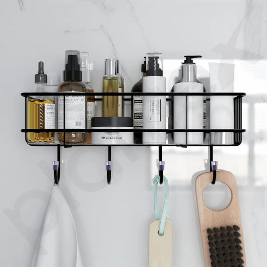 Adhesive Bathroom Shelf – Drill-Free Organizer