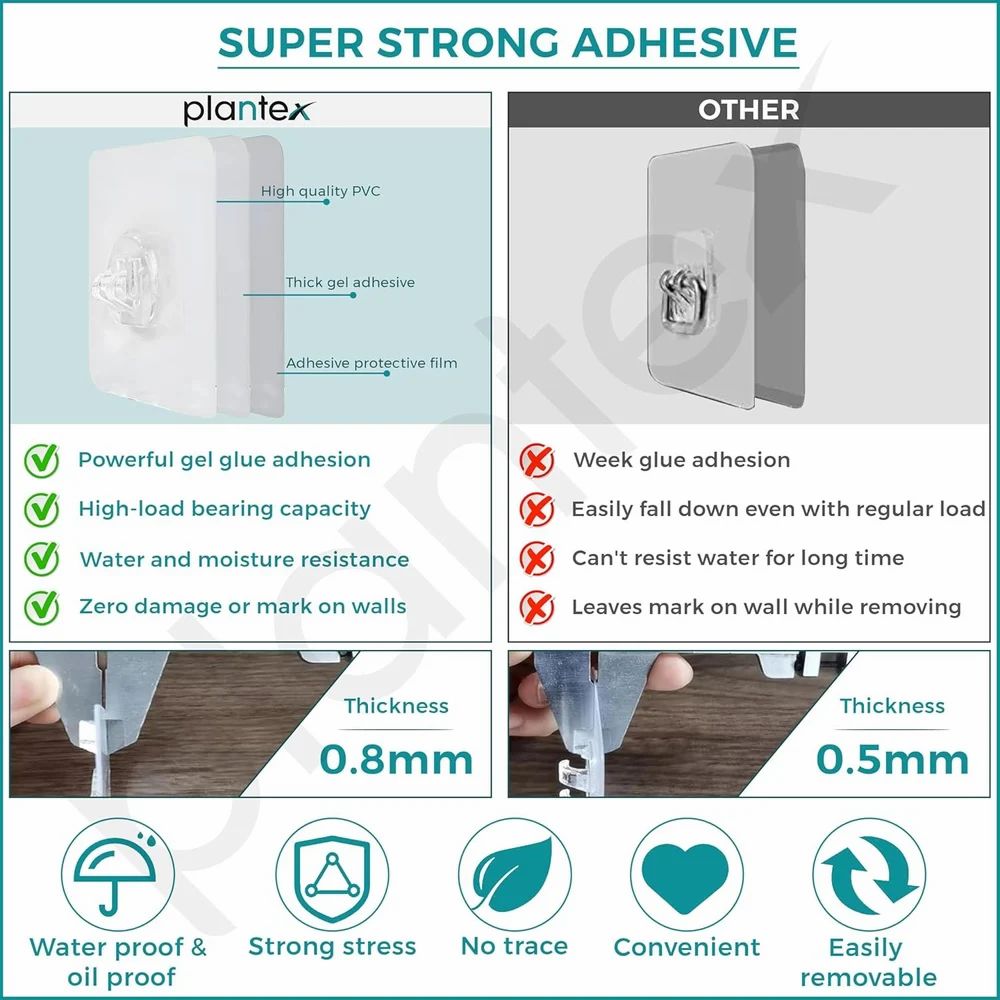Adhesive Bathroom Shelf – Drill-Free Organizer