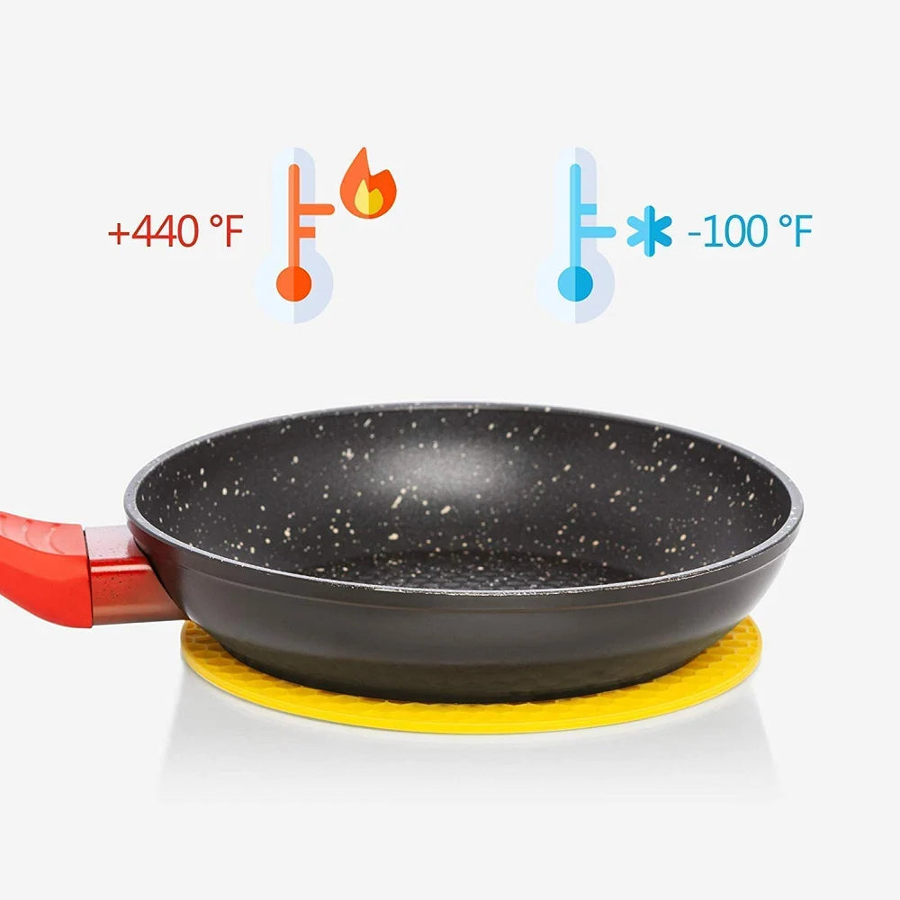 Silicone Tabletop Trivet Mats for Hot Pots & Pans - 4 PC's